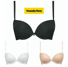 Wonderbra FULL EFFECT Push Up BH Schwarz, Skin A-C 70-85 festem Gel Pad - SALE -