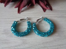 Ohrcreolen silber 3,0cm  mit