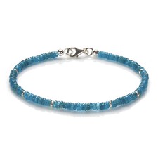 Neon Apatit Armband 925 Silber Armkette D618