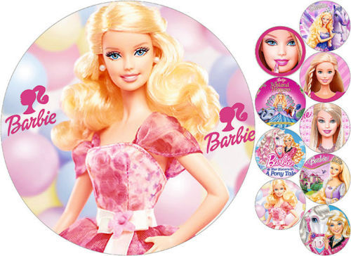 Tortenaufleger---Barbie----Geb