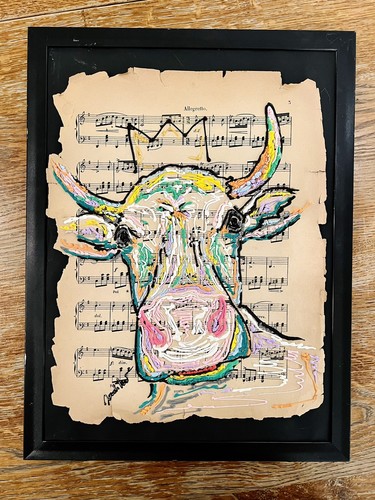 Wiesn kuh relief abstrakt - kuh,