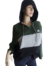 Vintage Adidas Hoodie Gr. M L XL Kapuzenshirt Unisex Mode Damen Herren  Oversize