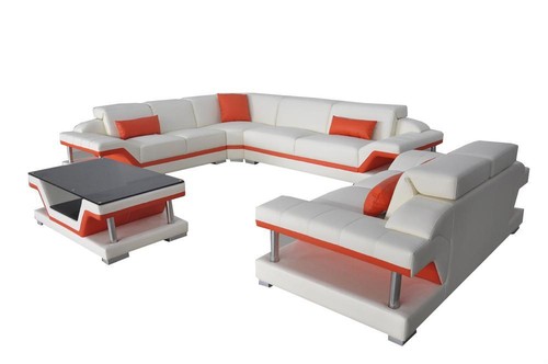 Leder eck sofa garnitur sofas - leder,