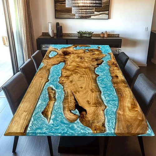 Epoxy river esstisch - river, |