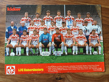 1. FC Kaiserslautern A4 Mannschaftsbild mit 16 org. Autogrammen