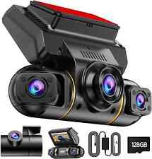 ?4 Kanal 1080P Dash Cam 360°Panorama Auto DVR Nachtsicht Auto Kamera 128G Karte