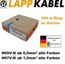Lapp litze flexibel h05v - litze, h05v-k