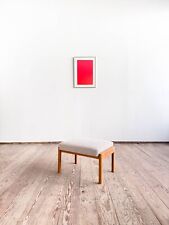 Danish Midcentury Oak wood Stool or Ottoman by Ole Wanscher, Danish Design, 1960