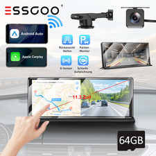 11.3'' 4K Tragbares Carplay Android Auto dashcam mit Bluetooth G-senor Autoradio