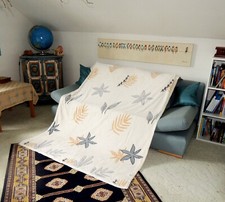 Kuscheldecke Wohndecke Kautsch Sofa 200x150cm Geschenkartikel Sofadecke(Model.2)