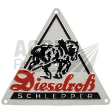 Emblem Schild Schriftzug für Fendt Dieselroß Schlepper 