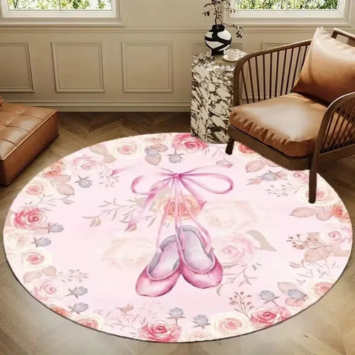 Runder teppich blumenmuster - runder,