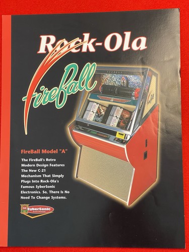 Rock ola fireball jukebox - ola,