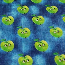 Jersey  Äpfel 100x150 cm