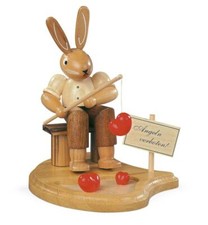 Osterfigur Hase Angler am