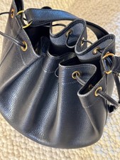 HERMES PARIS Market Pochette Leder schwarz 26,5×14x28,5