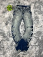 Jeans Hose Stacked Blau