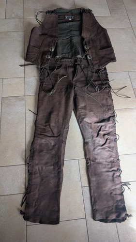 Leder set hose - set, +