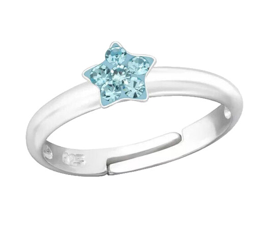 Blau kristall stern mädchen - blau,