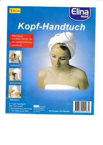 Kopfhandtuch haarturban - kopfhandtuch,