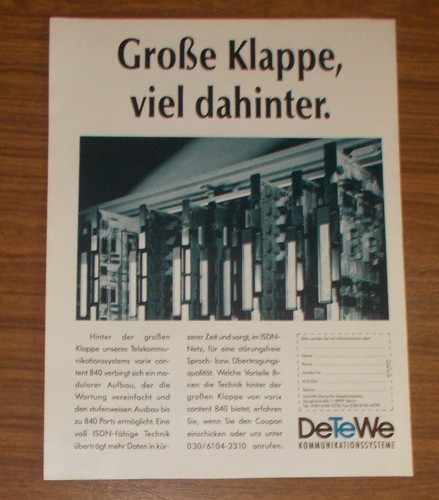 Seltene werbung detewe varix - werbung,