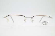 Vintage Brille Flair JET SET 685 Bronze Silber Halbrand Brillengestell