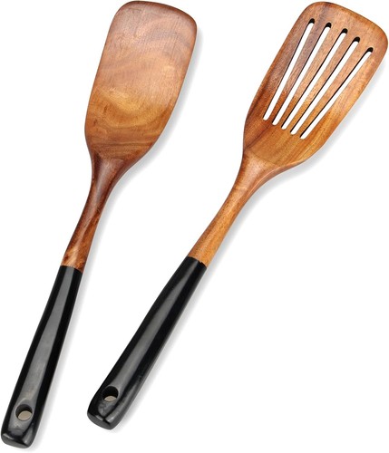 Bamboo spoons wooden - 2x,