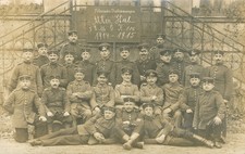 Soldaten der M.G.K. Infanterie-Regiment 106, Foto-Feldpostkarte, Leipzig 1915