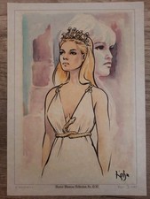 KOLJA SCHÄFER: Horror Glamour Collection - Olinka Berova Signed Print signiert