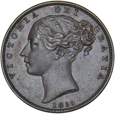 1850 Farthing - Victoria