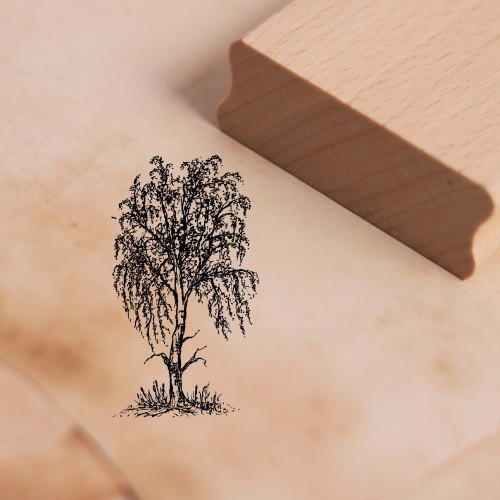 Motivstempel birke baum - baum,