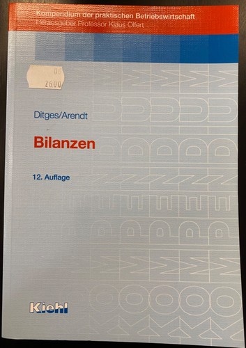 Ditges arendt bilanzen - ditges/arendt:,