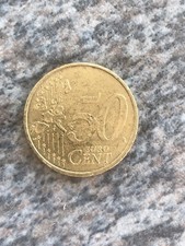 50 Euro Cent Münze 2002 J(Hamburg)Fehlprägung Deutschland Umlafmünze.