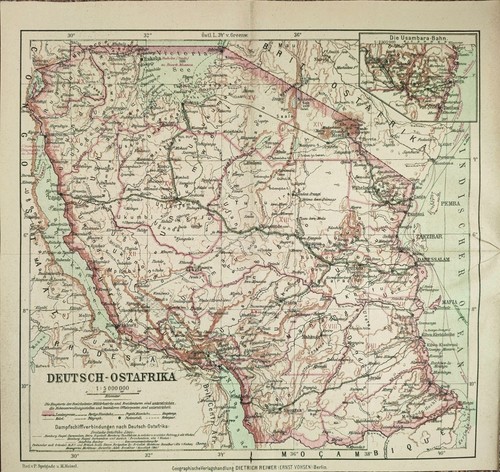 Deutsch ostafrika landkarte - deutsch-ostafrika, +landkarte+