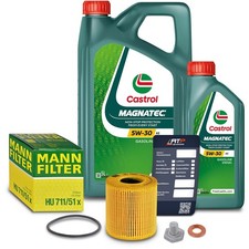 MANN ÖLFILTER+6L CASTROL