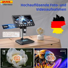 INSKAM 7" IPS Digital Mikroskop 5MP 1200X HD 8LED USB Video Münz Elektronik CE