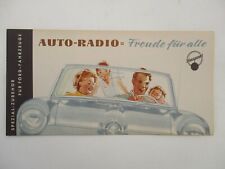 Prospekt AUTO-RADIO Blaupunkt Autosuper Ford Taunus 12 M u. 15 M  um 1955