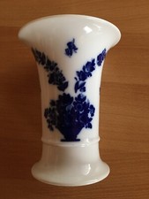Vase Tischvase weiß -  Blaue Rose Porzellan von Heinrich Germany ca. 15 cm. groß