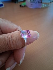 Damenring rosa/blau ombre