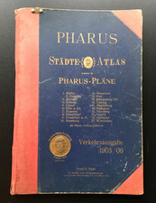 Pharus Städte - Atlas mit 20 Stadtpläne, Werbung, Inserate, Ausgabe 1905/06