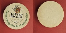 Lauterbacher Burg-Bräu grüne Schrift Brauerei Bierdeckel Bier