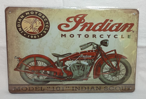 Indian motorcycle blechschild - indian,