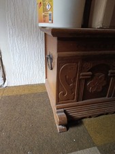 Kleine Antike Holz Truhe mit