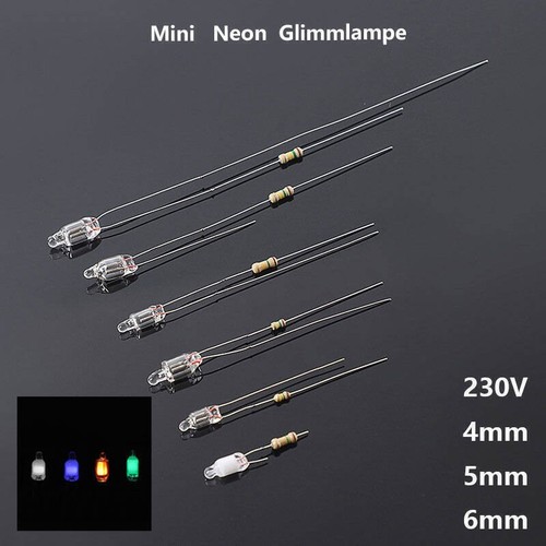 Glimm lampe mini neon - ac,
