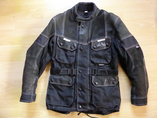 Textil motorradjacke mit - textil-motorradjacke, leder
