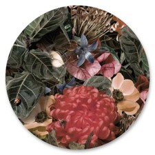 Sticker rund bunte BLUMEN