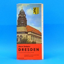 Kleiner Stadtplan Dresden | DDR 1965 | schöne SW-Bilder o. Maßstabsangabe