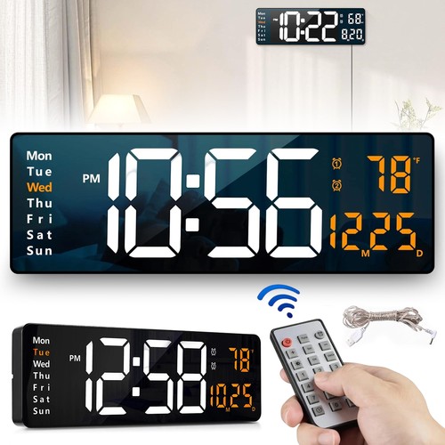 Led digitale wanduhr - wanduhr, groß