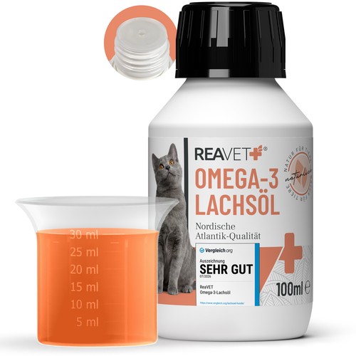 Reavet lachsöl katze 100ml - katze,