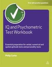 IQ and Psychometric Test Workbook by Philip  Carter (Paperback Book)